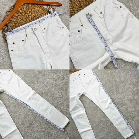Levi’s Premium 501® Skinny Women’s Jeans Cloud Over-White Size 25 - Picture 16 of 16